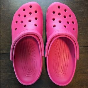 Hot pink CROCS